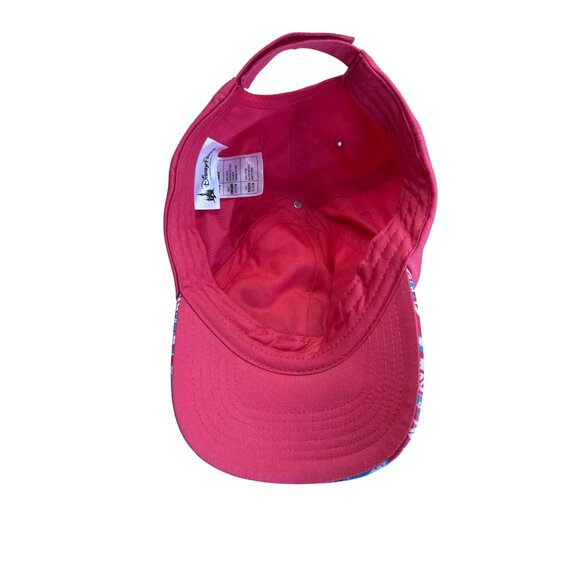 Disney Parks Minnie Mouse Youth Red Cap With Patterned Brim & Embroidered Design - Picture 5 of 7